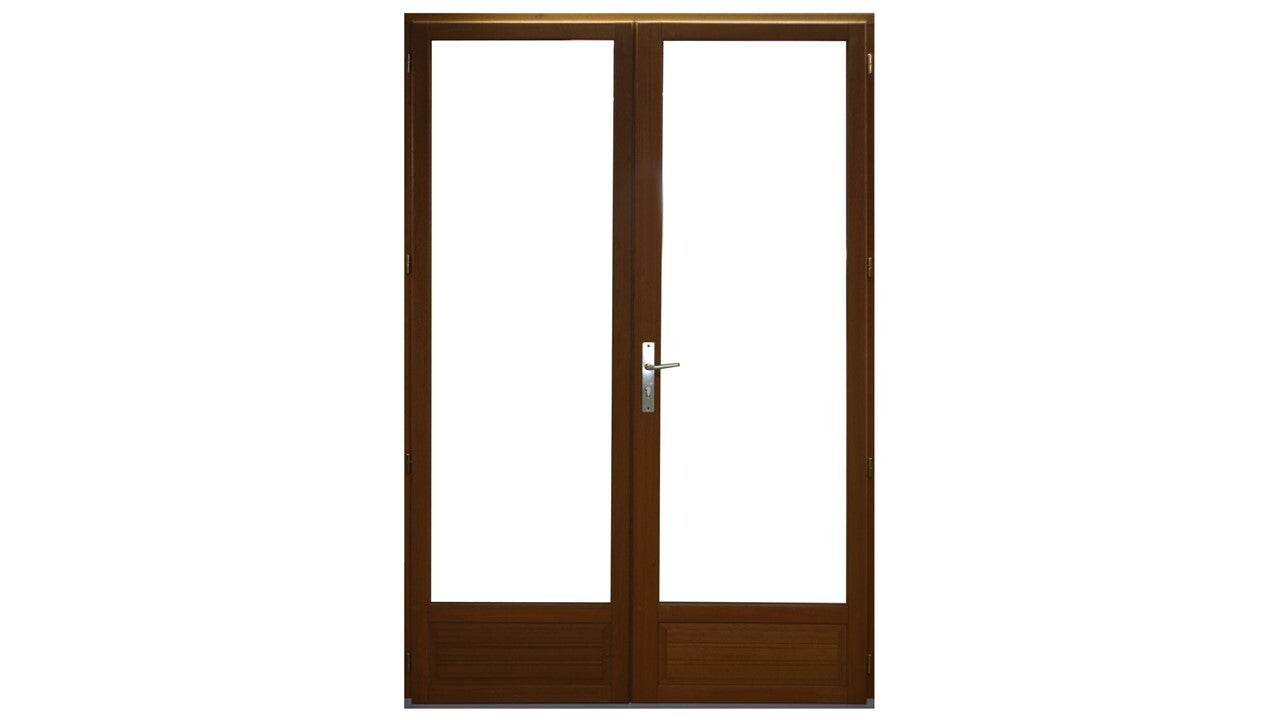 Porte Fenetre Bois 2 Vantaux H225 X L140 Cm Côte Tableau Gd Menuiseries - 7