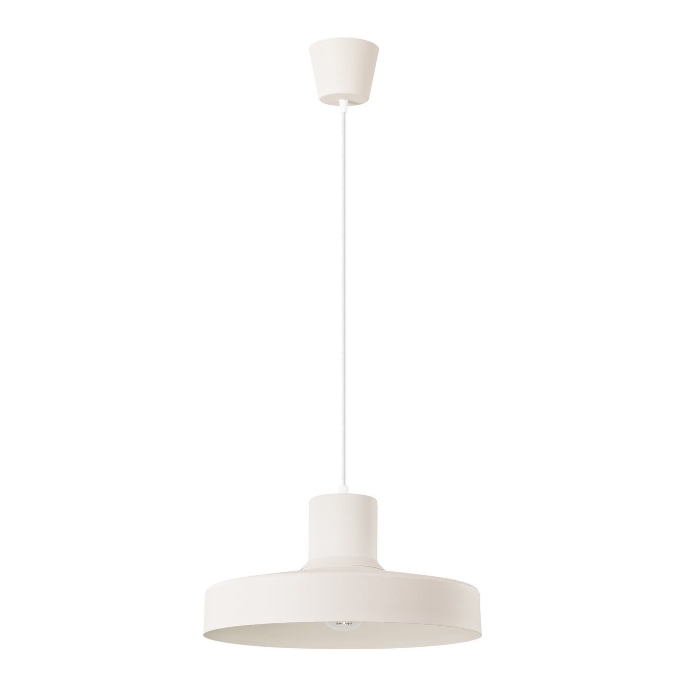 Lampa wisząca BILO beżowa, nowoczesny - 35x35x120cm Sollux