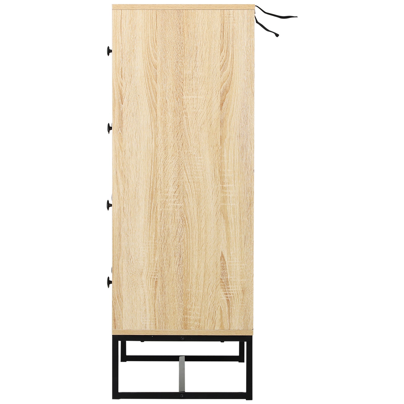 Armario auxiliar Homcom madera natural 80x39,5x110 cm - 4