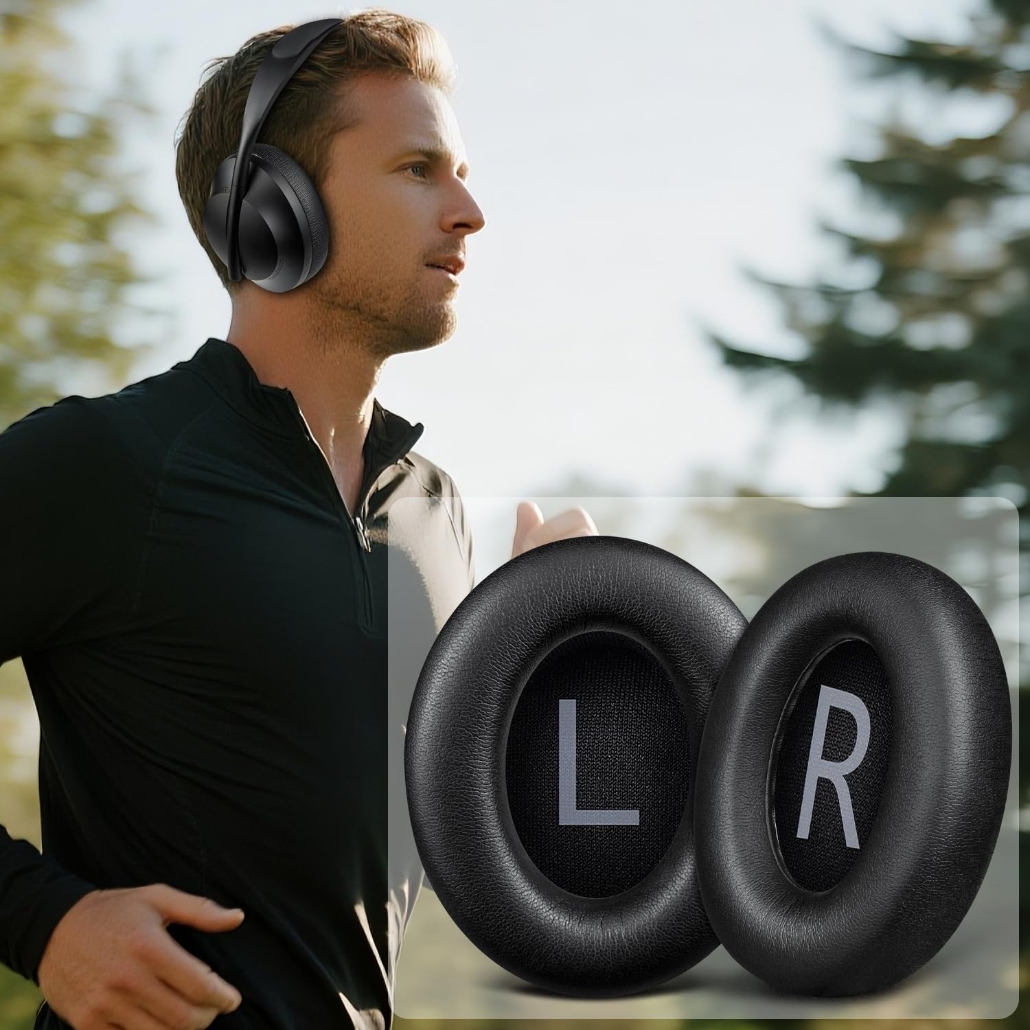 Coussinets de Rechange pour Casque Bose 700 - Kit Mousse en Cuir Souple, Confort Amélioré et Réduction de Bruit - 5
