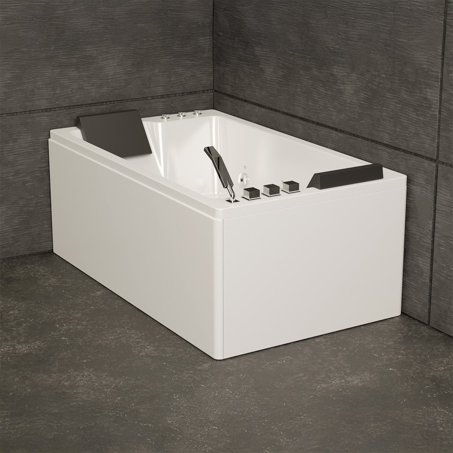 Baignoire Balnéo 2 Personnes Brava Duo Jets 170 X100 X63 Cm, By Spalina - 7