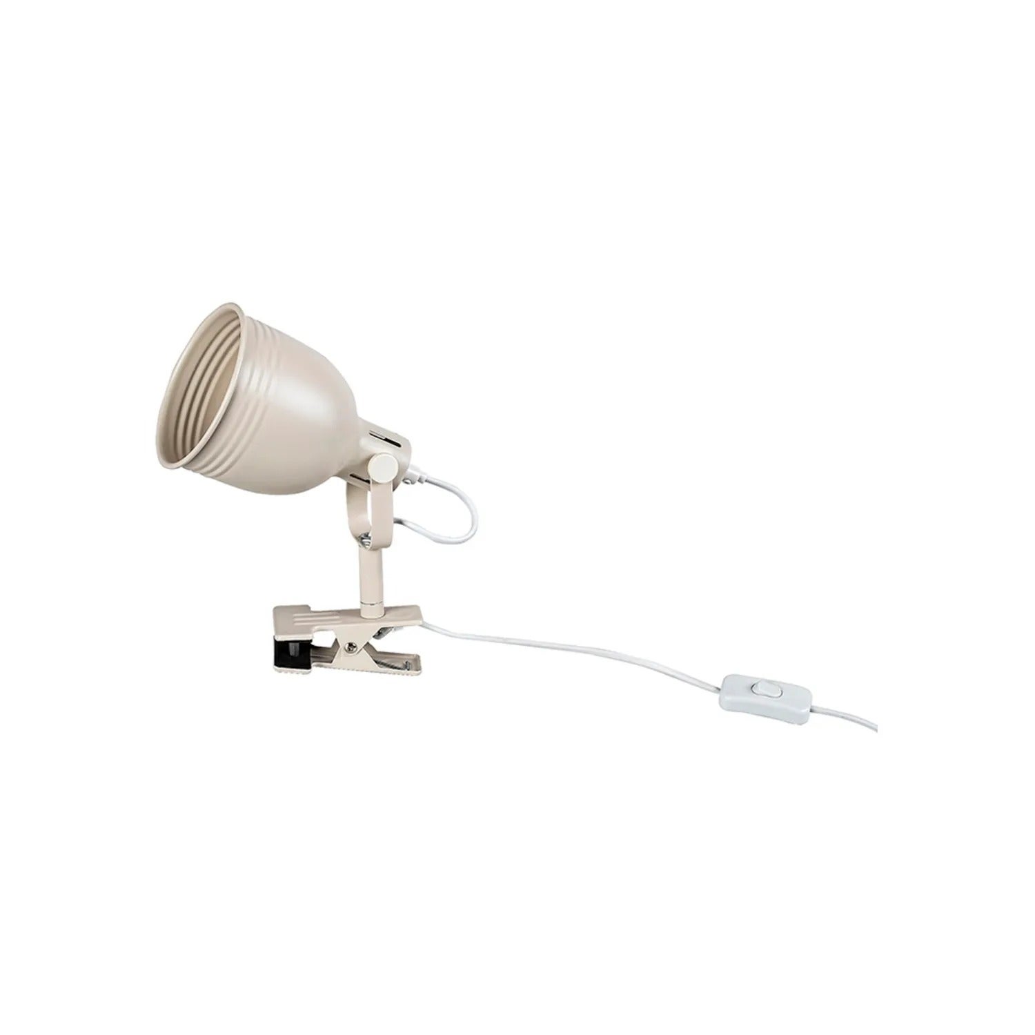Lampa biurkowa z klipsem Flint beżowa 1xE14x25W Rabalux