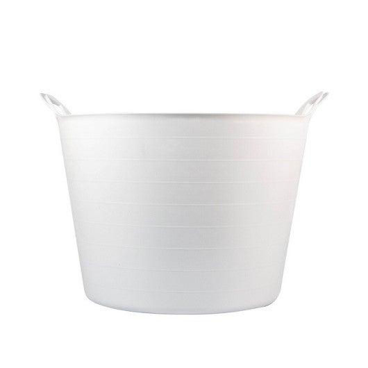 Seau Blanc 42L plastique alimentaire flexible avec poignées BELLOTA - 4