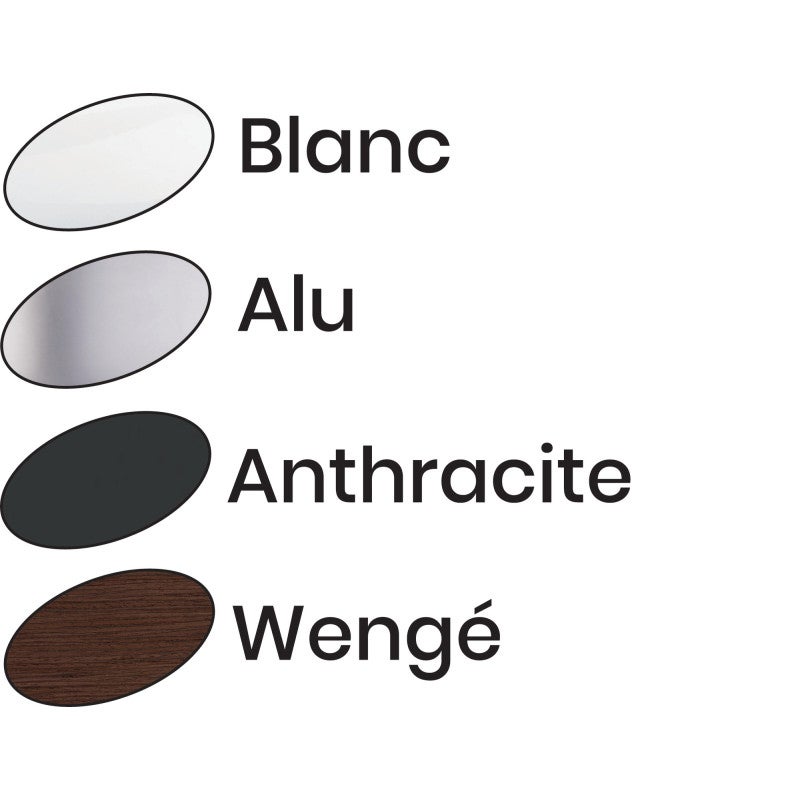 Plaque ODACE Touch Anthracite 3 postes horizontal vertical entraxe 71mm SCHNEIDER ELECTRIC S540806 - 2