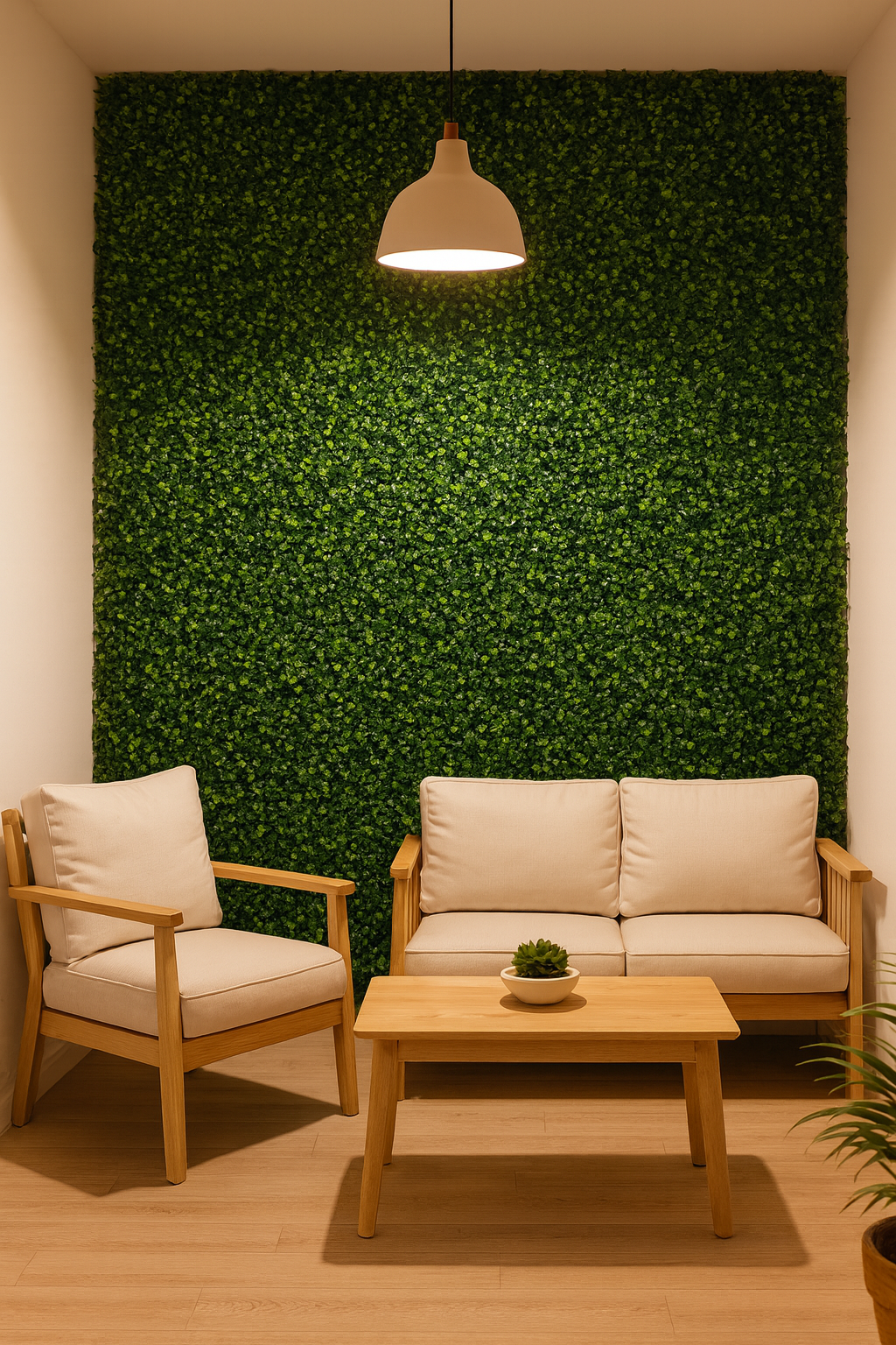 Jardim Vertical Artificial Exterior ou Interior - Pacote de 50x50cm - Planta Artificial para Parede Moderna – VALYRIA HOME - 7