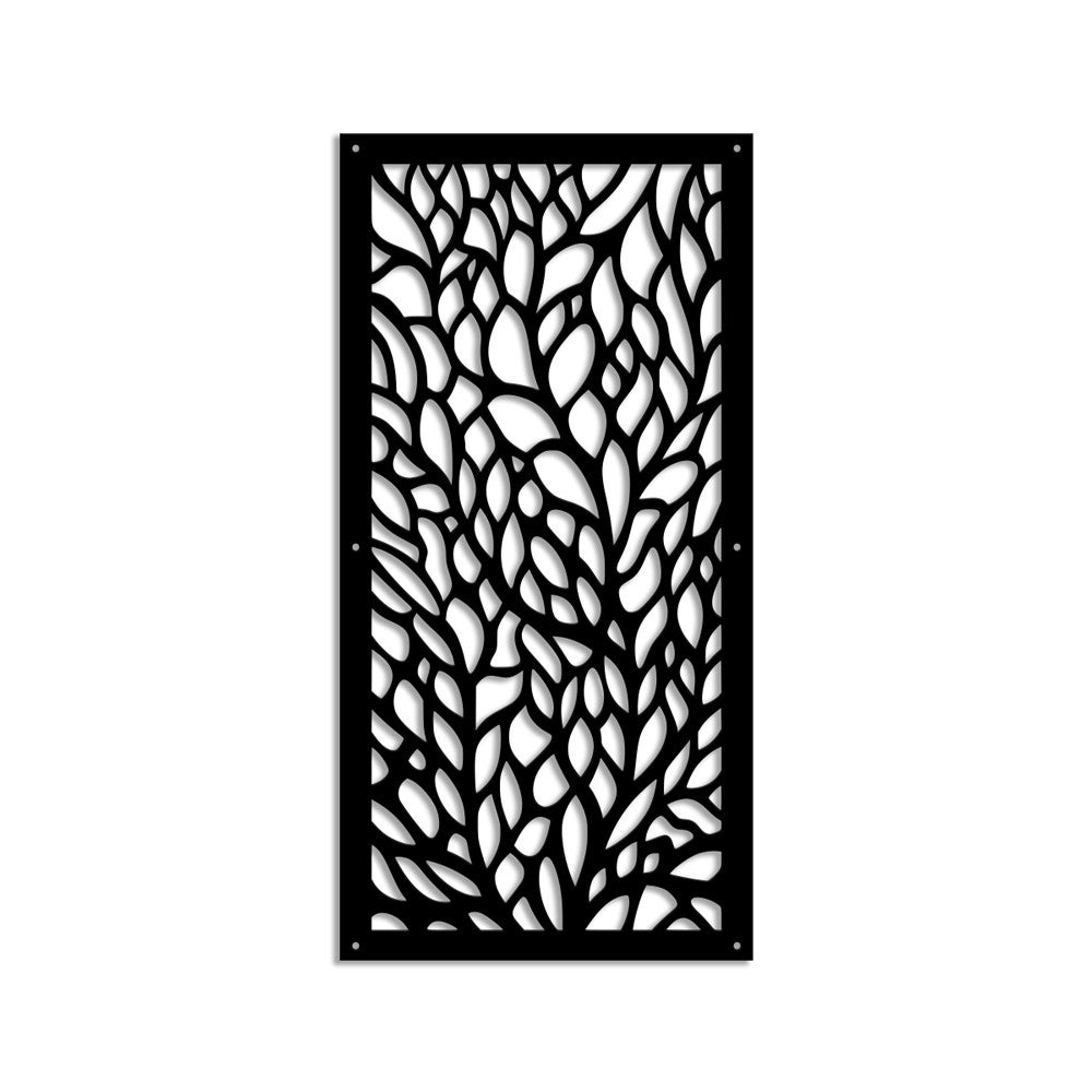 CODIUM - Panel perforowany PCV - MARKIZA PRZECIWSŁONECZNA 98x198 cm CZARNY Grubość 1 cm