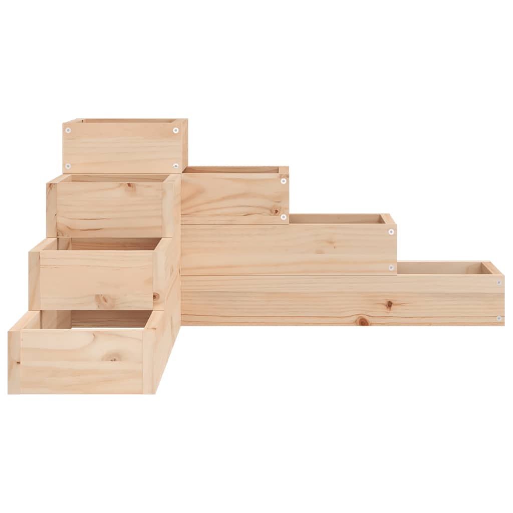 vidaXL Jardinière 4 niveaux 80,5x79x36 cm bois de pin massif - 5