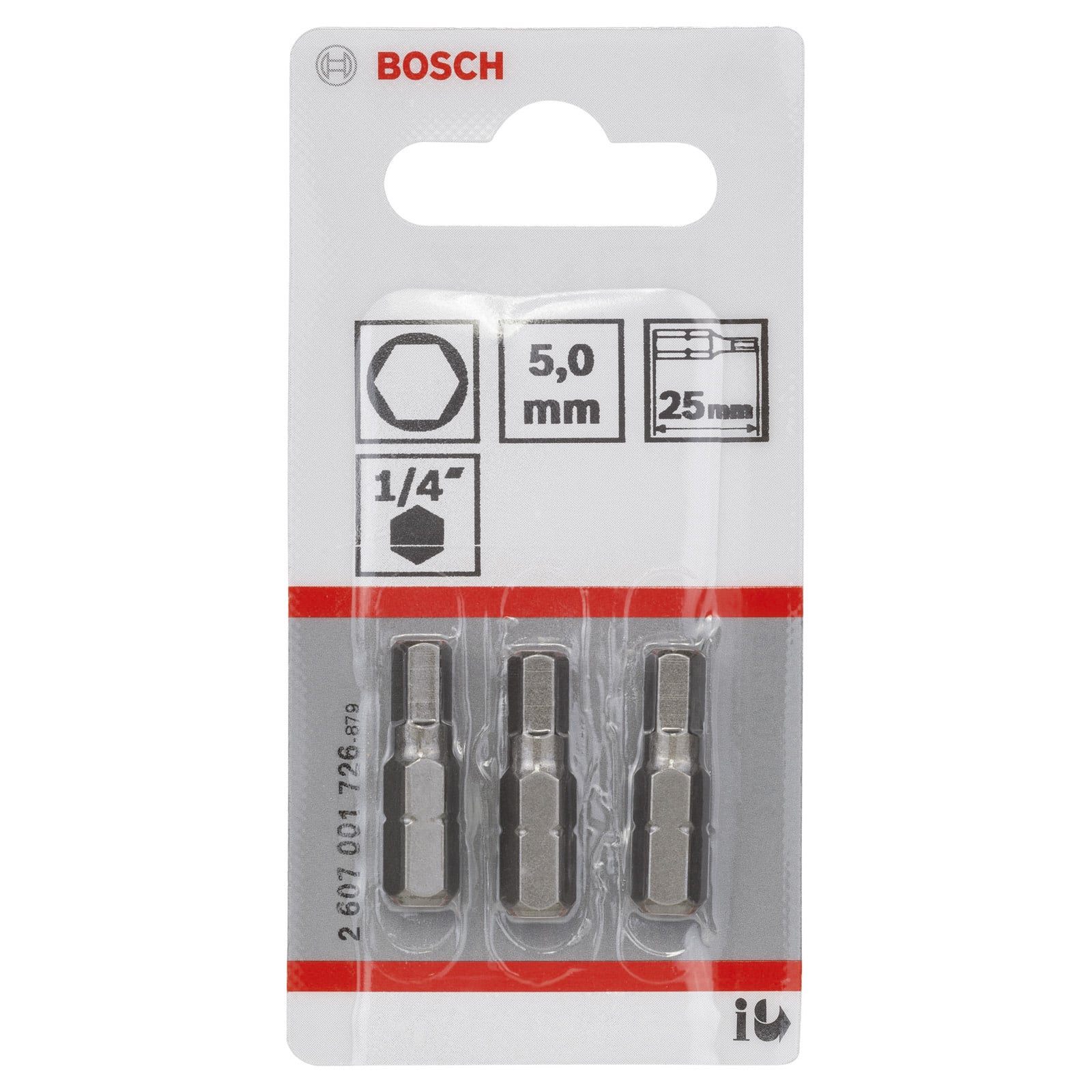 BOSCH EMBOUT HEXAGONAL 5 25 (3 U. - 3