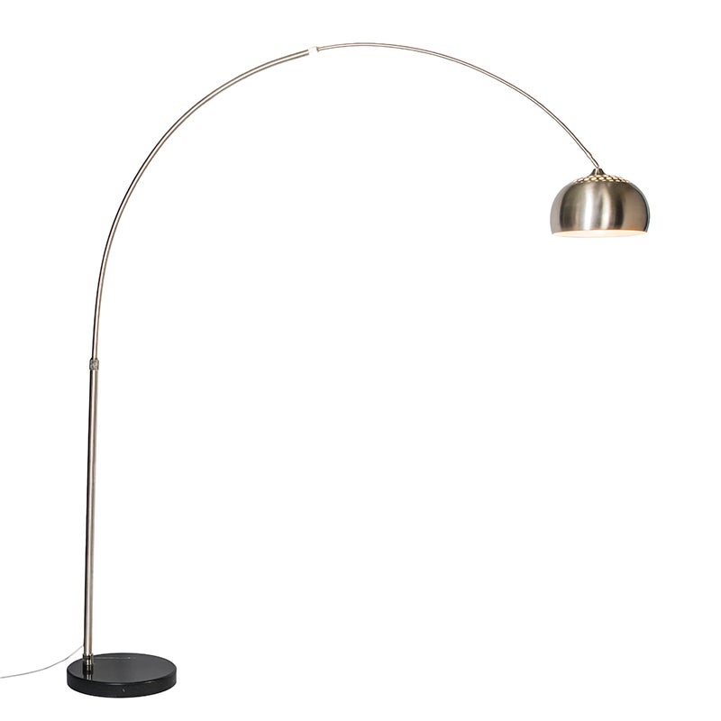 Stalowa lampa łukowa z metalowym kloszem 33 cm regulowana - XXL