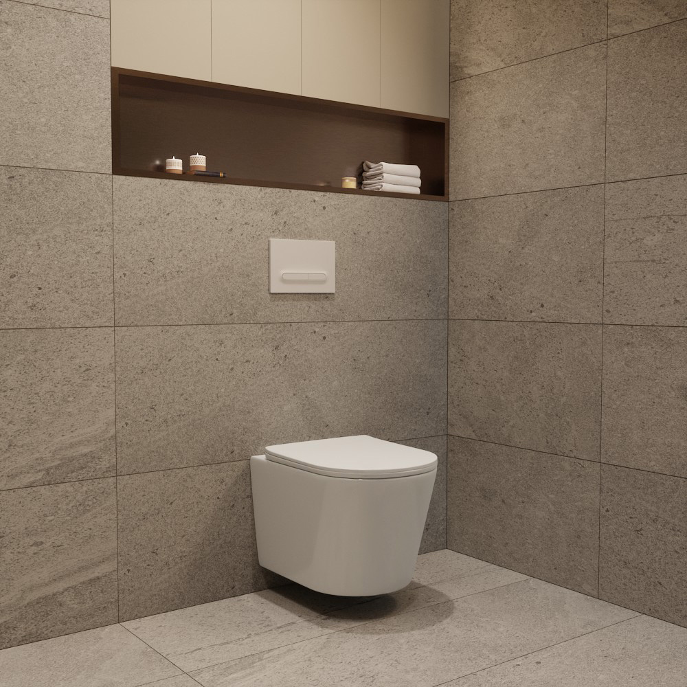 Grohe Rapid SL Pack WC bâti-support + WC suspendu sans bride avec abattant SoftClose Ceramia + plaque (GRRCE14WT01-FR) - 8