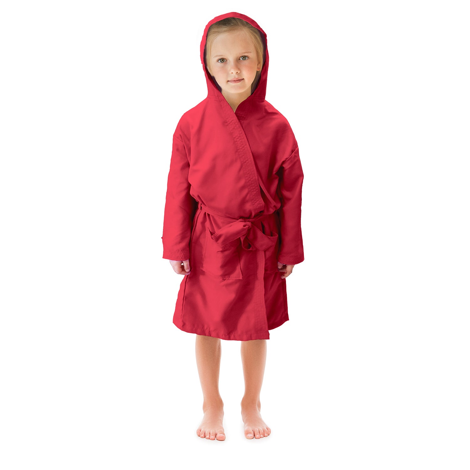 Accappatoio Per Bambini In 100% Cotone Morbido, Lilla Con Ricamo, Taglia 14 Anni - Certificato OEKO-TEX