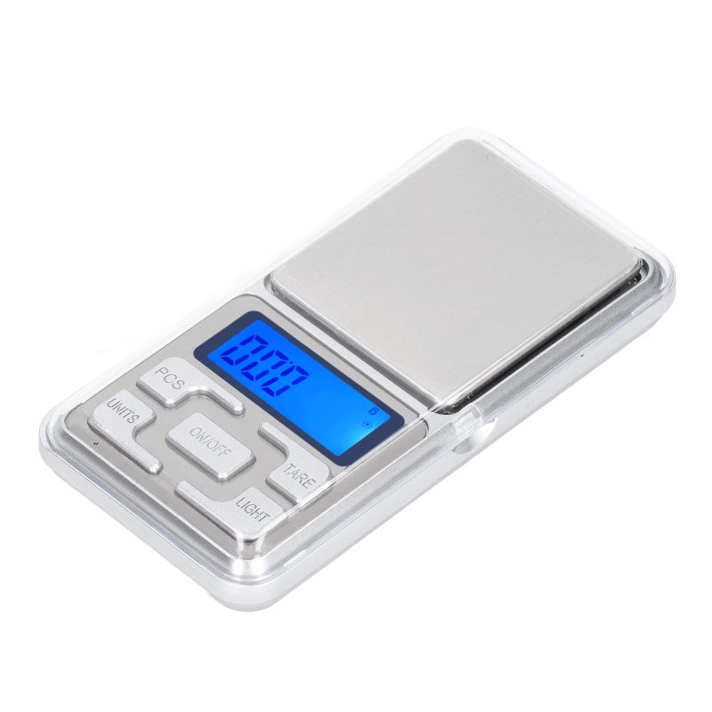 Balance électronique mini, Haute précision multifonctionnelle avec écran LCD, Poche, Pour nourriture bijoux, 200g 0.01g - 8