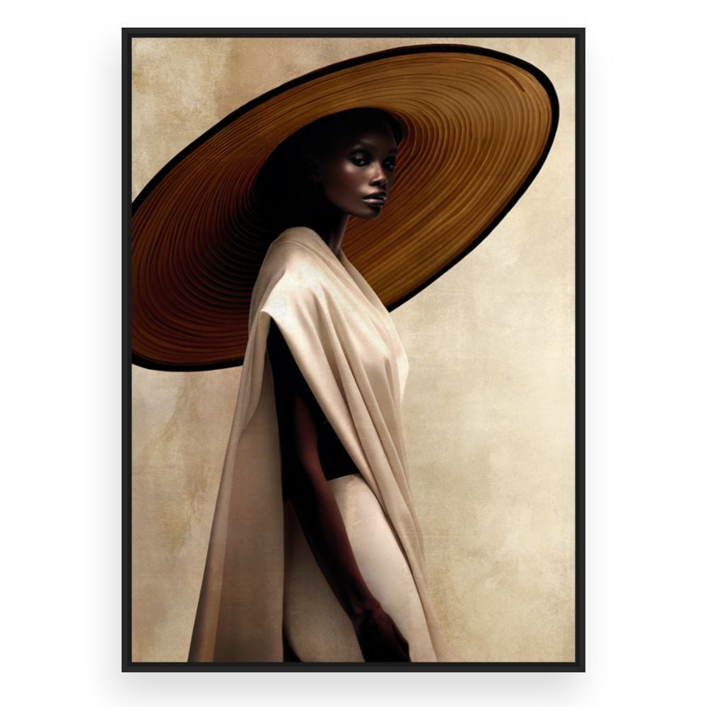 Toile encadrée Élégance moderne / 100x140cm / Cadre Noir / Fabriqué en France / Toile murale / DADA ART - 3