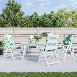 6x Coussins De Chaise Avec Dossier, Attaches Coussin Fauteuil Crème