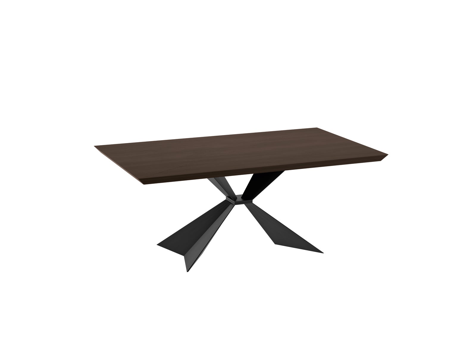 Stark - Stół stały (200 x 100 cm) w czarnej okleinie