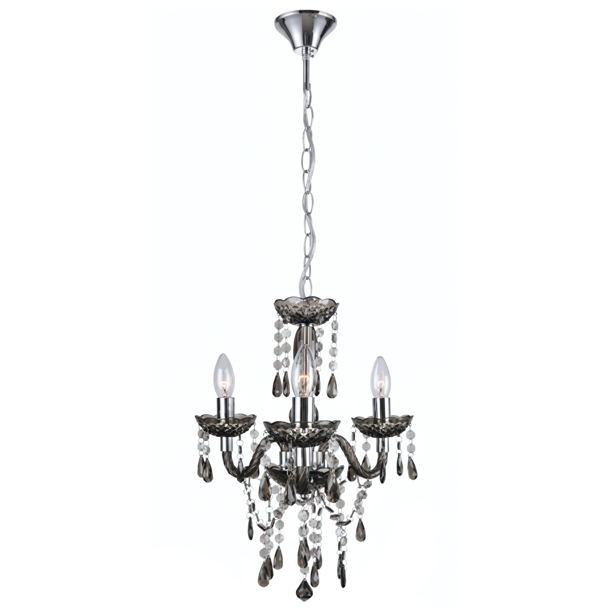 Lampa Sufitowa Wisząca Toolight Ebt007-3Cp Szary