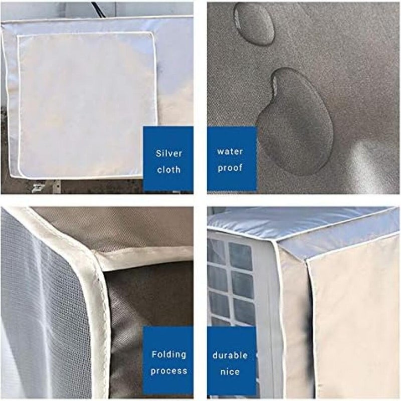 1 wodoodporna osłona ochronna do klimatyzatora zewnętrznego, wodoodporna osłona ochronna do klimatyzatora, wodoodporna osłona do przechowywania, osło