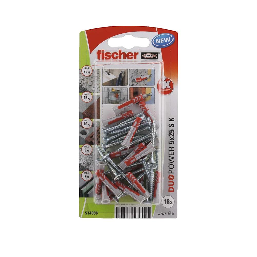 chevilles et vis à expansion ou à verrouillage de forme FISCHER, Diam.5 x L.25 - 3