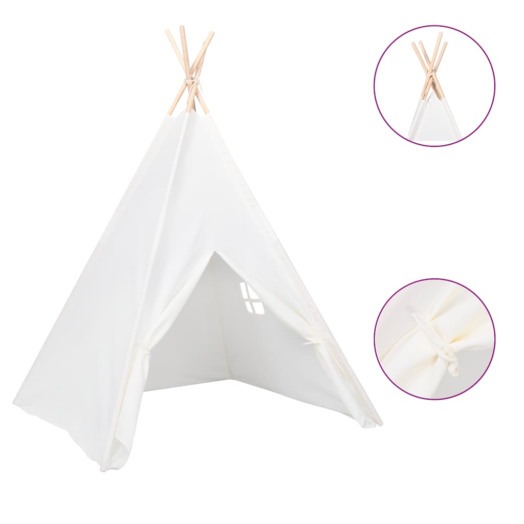 Besrey Tipi Enfant avec Tapis & fixateur, 2 Poches cabane Tente tipi Enfant, Grande Tente Pliante pour Bebe, Maison Petit garçon Fille Jouets Cadeau