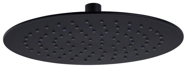 Tête de douche noire 250 millimètres by Eurosanit