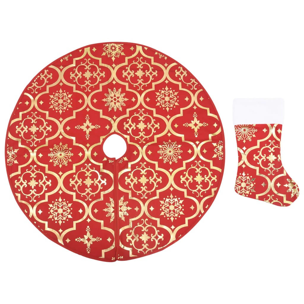 Tapis De Noël Luxueux Pour Sapin - 150 Cm Rose Avec Chaussettes Assorties | Décoration Festive Douce Et Réutilisable