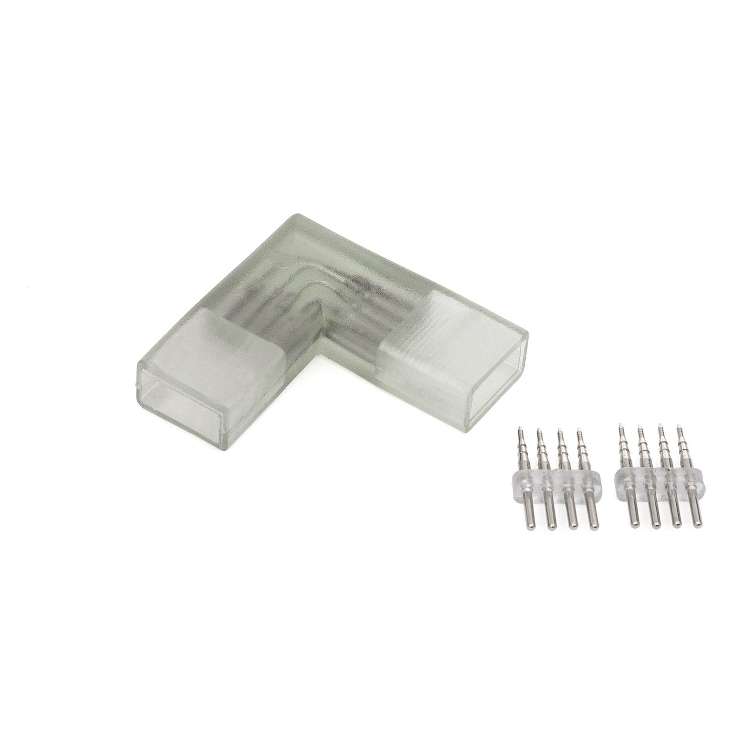 BOXPUT 4 Connettori Angolari Per Strisce LED 8-12 Mm – Angolo 90° Senza Saldatura, Adattatori A L Per Strisce Impermeabili, Kit Fai-da-te