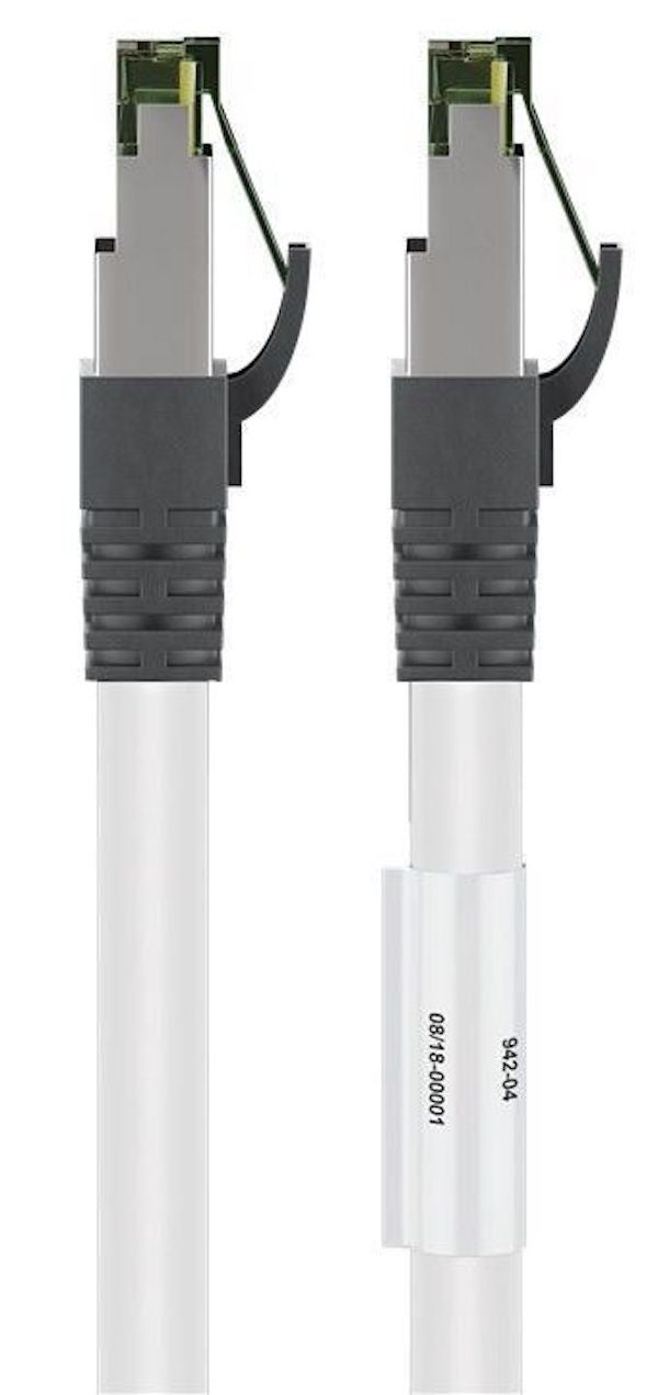 CONECTICPLUS Câble rj45 cat 8 surblindé blanc 50cm - 2