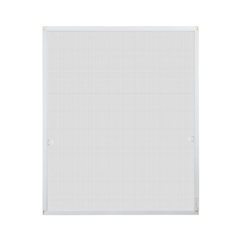 Moskitiera na okno, rama aluminiowa, gaza wodoodporna, ochrona UV na okno - 80x100 cm, biała