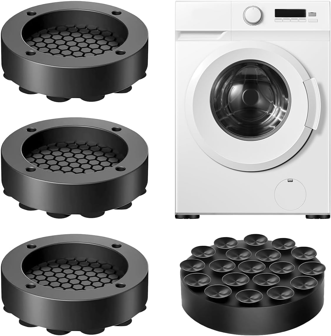 4 Pied Anti Vibration Machine a Laver Réduire Le Bruit et Les ...