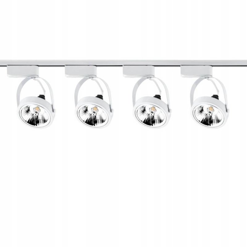 Zestaw Szyna Lumiled Oświetleniowa Szynoprzewód 2m + 4x Reflektor Szynowy GU10 AR111 Biały