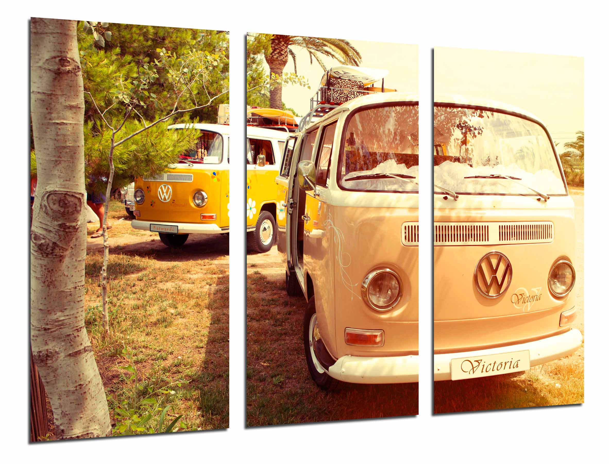 Affiche Vintage VW Station Wagon – Poster 40x60cm – Combi Volkswagen