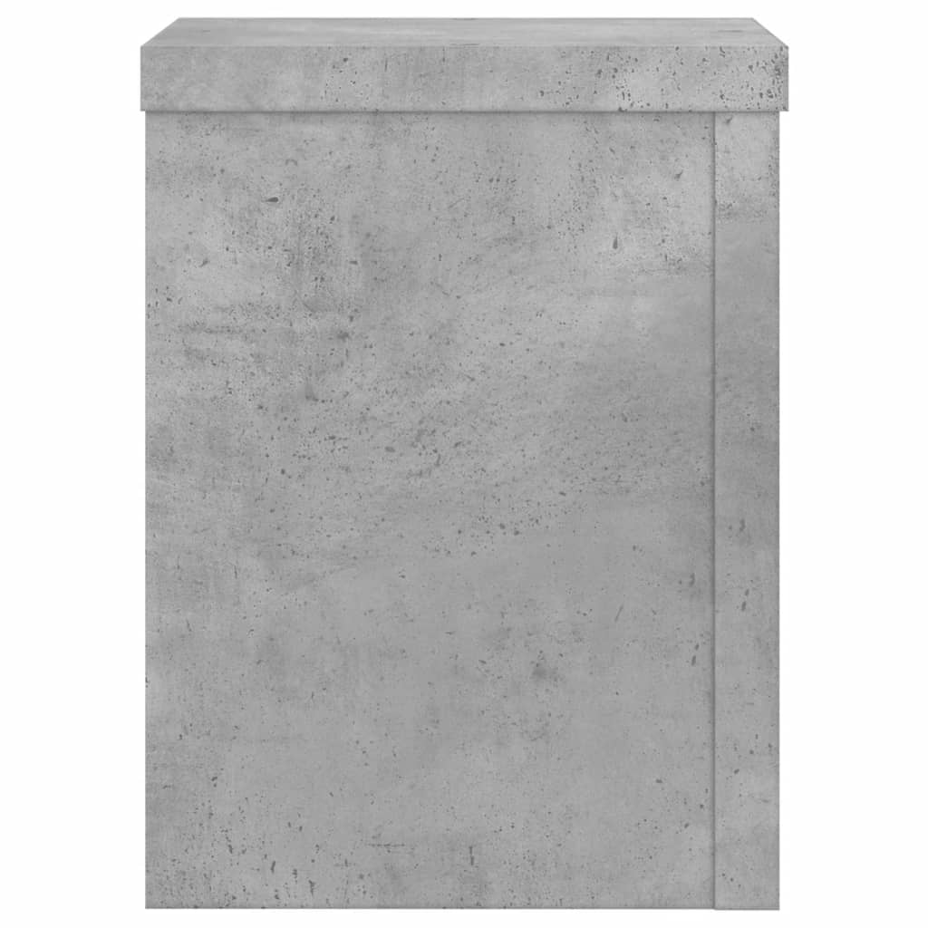 Supports pour plantes, 2 pièces, gris béton, 15 x 15 x 20 cm - 6