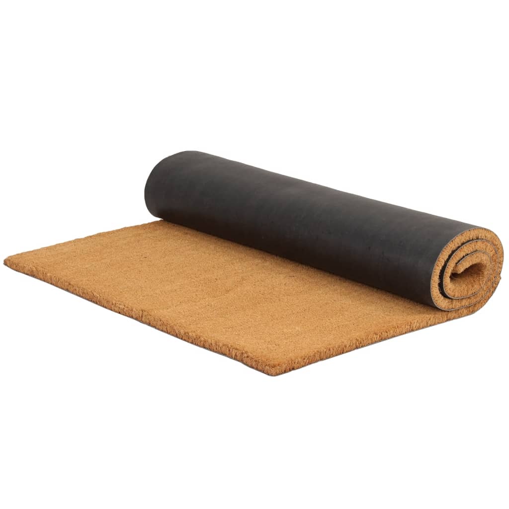 casa pura Paillasson d'entrée en Fibre de Coco Premium, Antidérapant pour l'e x térieur Couvert, Tapis pour entrée absorbe Les saletés, Dense Velours Résistant (17 mm, 40 x 60 cm, Nature