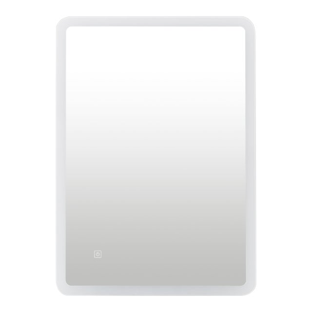 BALNEO - Lustro łazienkowe podświetlane 60x80 cm - zmiana barwy ściemnianie antypara - Lustro ścienne prostokątne LUMIN z dotykowym przełącznikiem