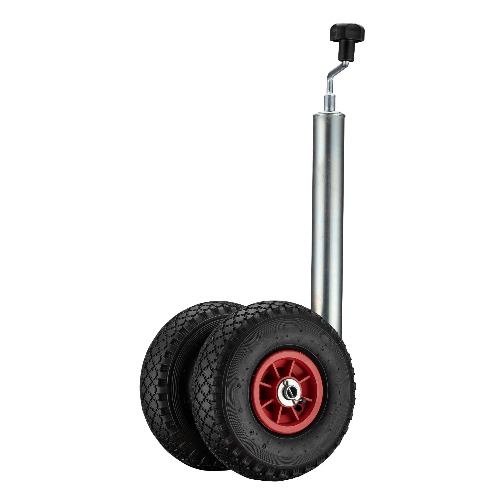 Servotimone Wiltec Con Doppia Ruota Per Rimorchi | Portata 200kg, Altezza Regolabile 66-86cm - Foto 9