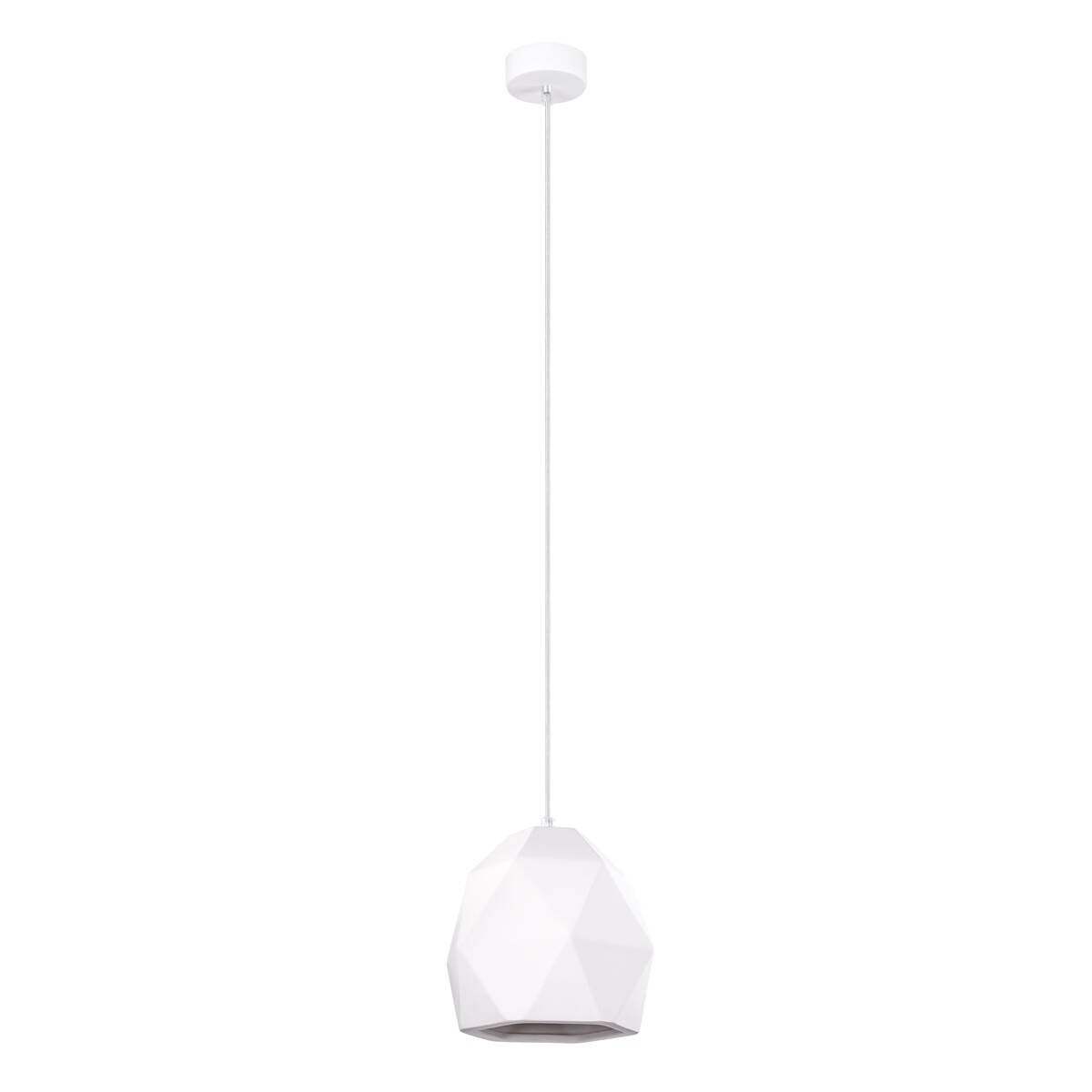 Lampa wisząca Mint biała 1xE27x15W nowoczesna wym: 125 x 20 x 20 cm ceramika / gips Sollux Lighting