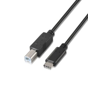 AISENS Cavo USB 2.0 1.8m – Tipo A Maschio A Mini B Maschio – Per Cellulari E Fotocamere Digitali (Nero) - 3