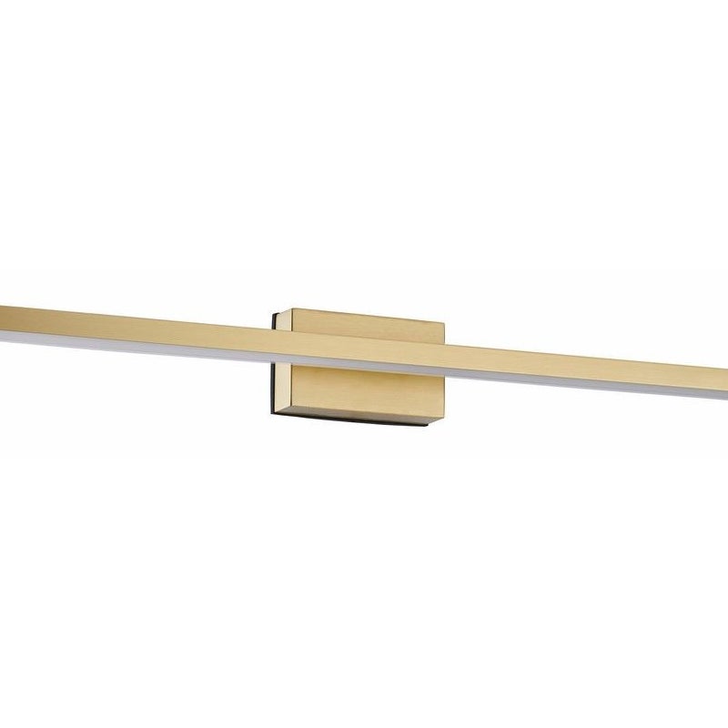 Kinkiet ścienny Linea złoty LED 8W 4000K 640lm styl nowoczesny wym: 7 x 60 x 8 cm tworzywo sztuczne IP44 Reality