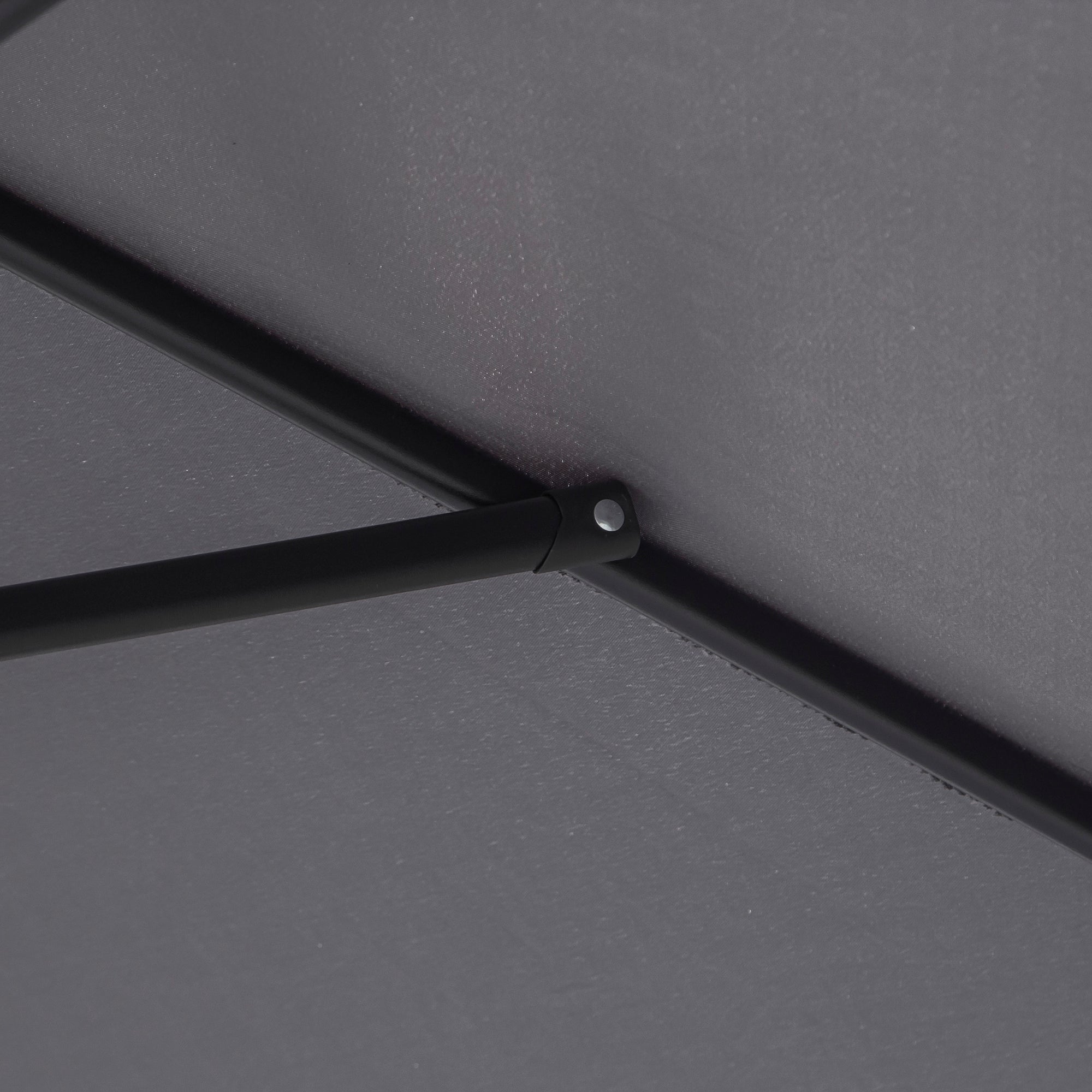 Chapéu de Sol de Jardim Outsunny Cinzento Alumínio, Metal e Poliéster 270x270x235cm - 5