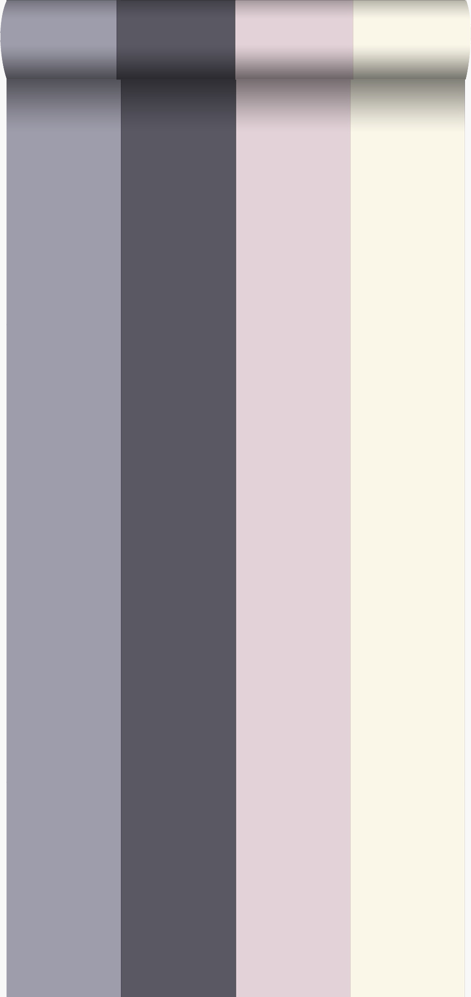 Papel pintado rayas morado y morado lila - 53 cm x 10,05 m - origin wallcoverings