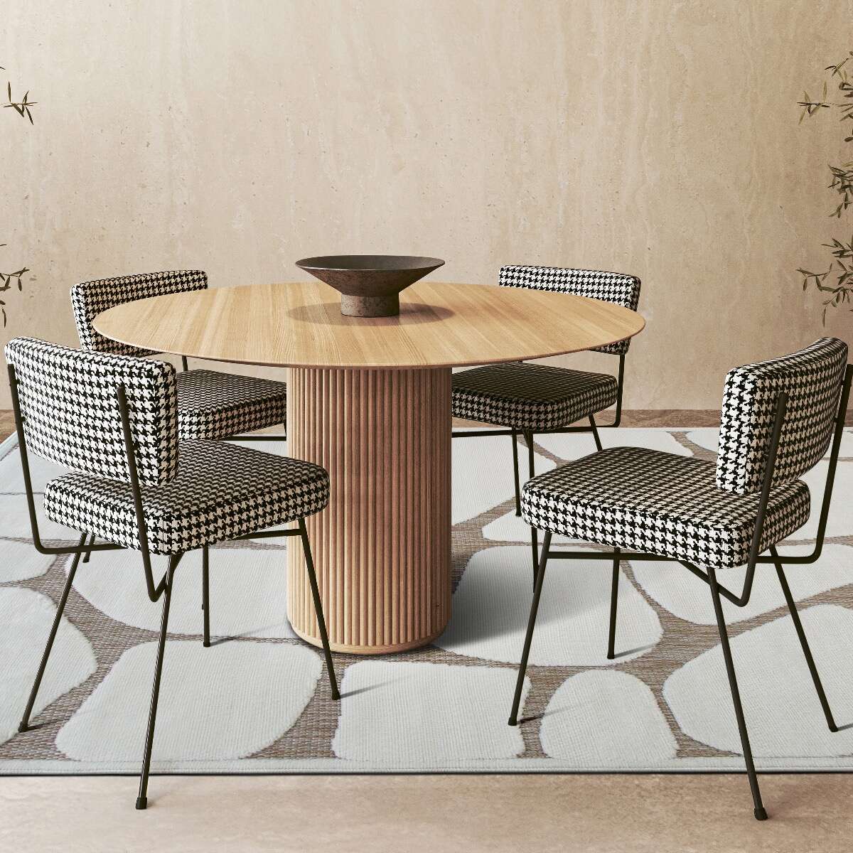 Tappeto moderno con motivo iceberg in rilievo crema 80x200 - 7