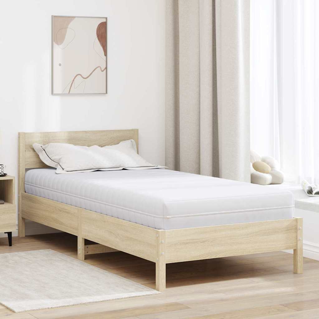 Materac Biały 90 x 190 cm Sprężyna kieszeniowa vidaXL