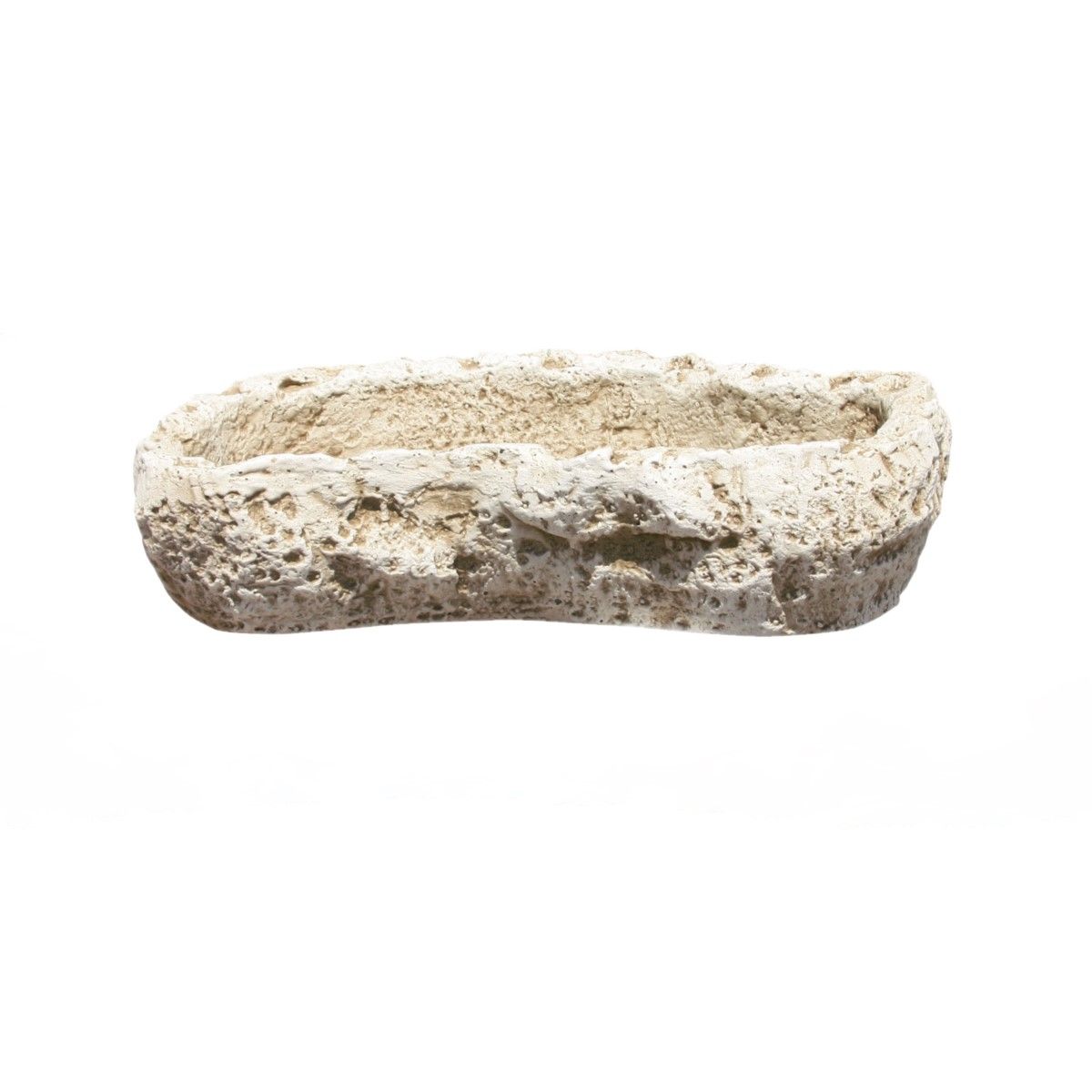 Jardinière RUSTIQUE 70x50x20cm. en Béton Pierre allégé. Ocre - 2