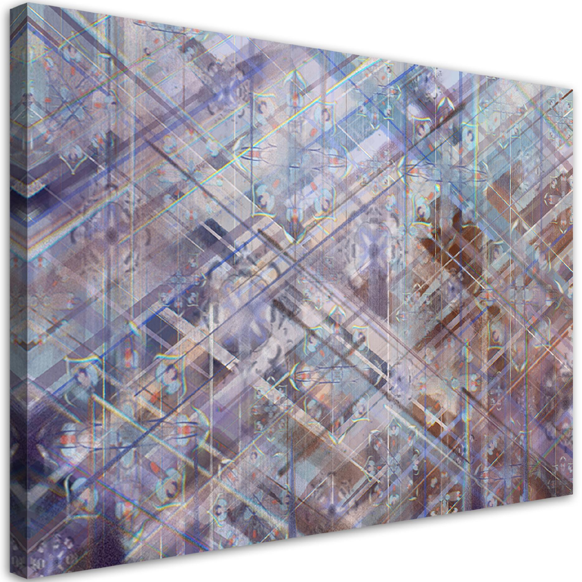 Obraz na płótnie, Abstrakcyjne geometryczne kształty 100x70