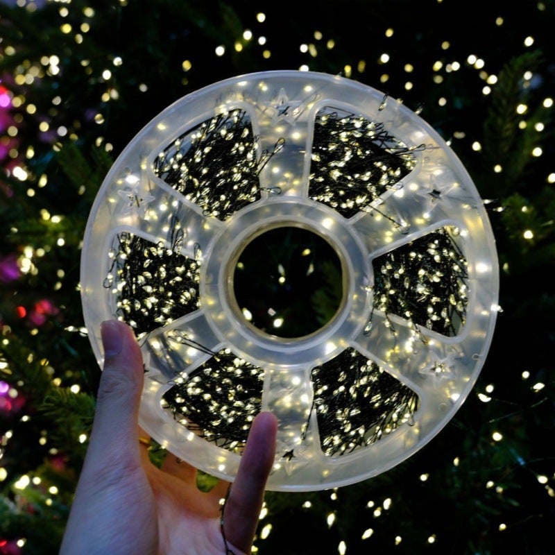 Guirlande LED Noël 3m 100 LEDs Blanc Chaud Câble Vert USB Télécommande ...