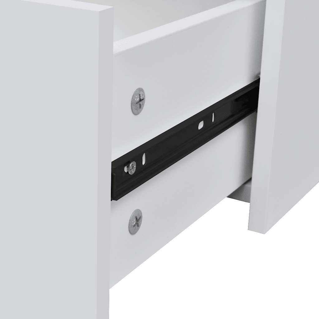 vidaXL Credenza con 4 Cassetti 60x30,5x71 cm Bianca - 5