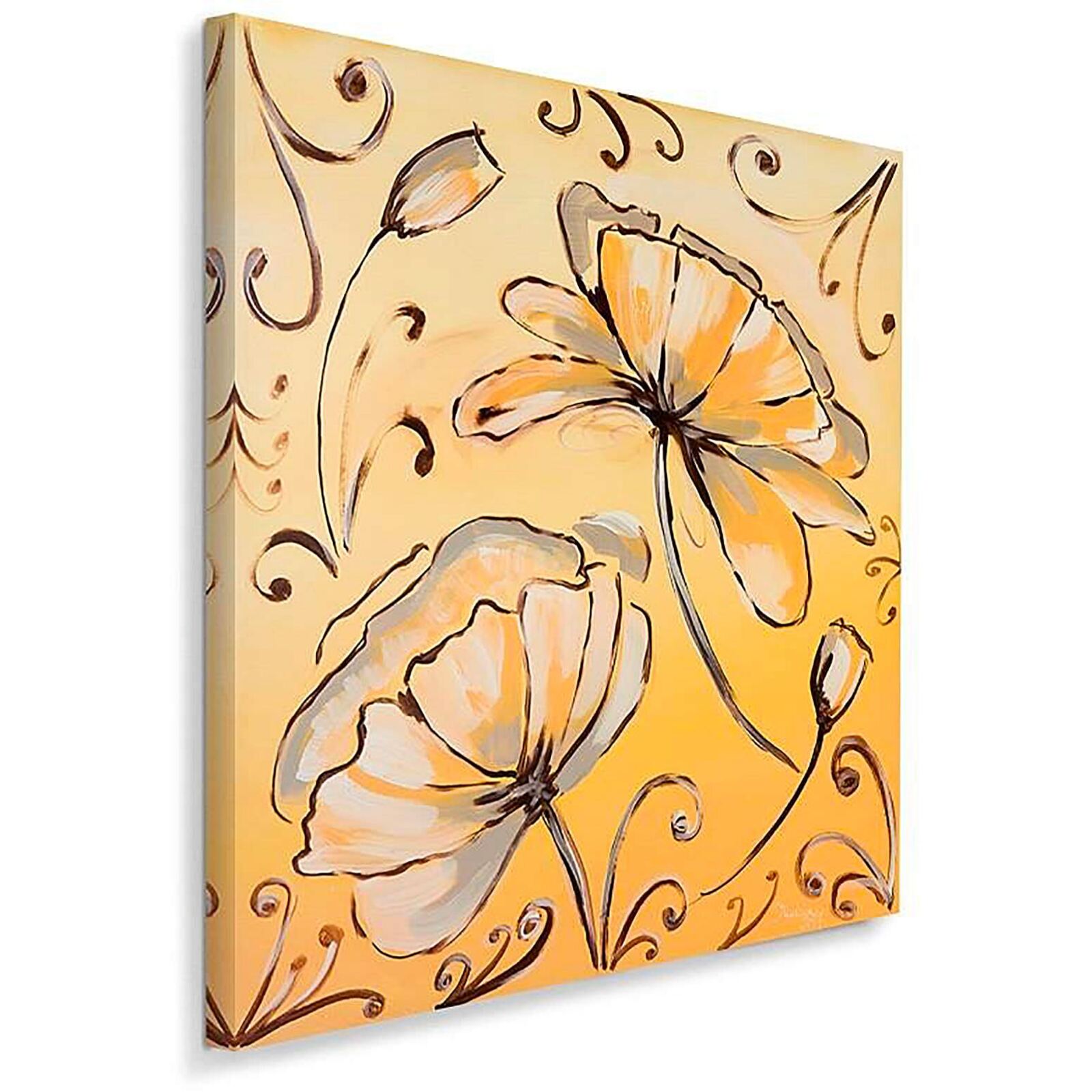 Tableau fleurs 2 - 30 x 30 cm - 2