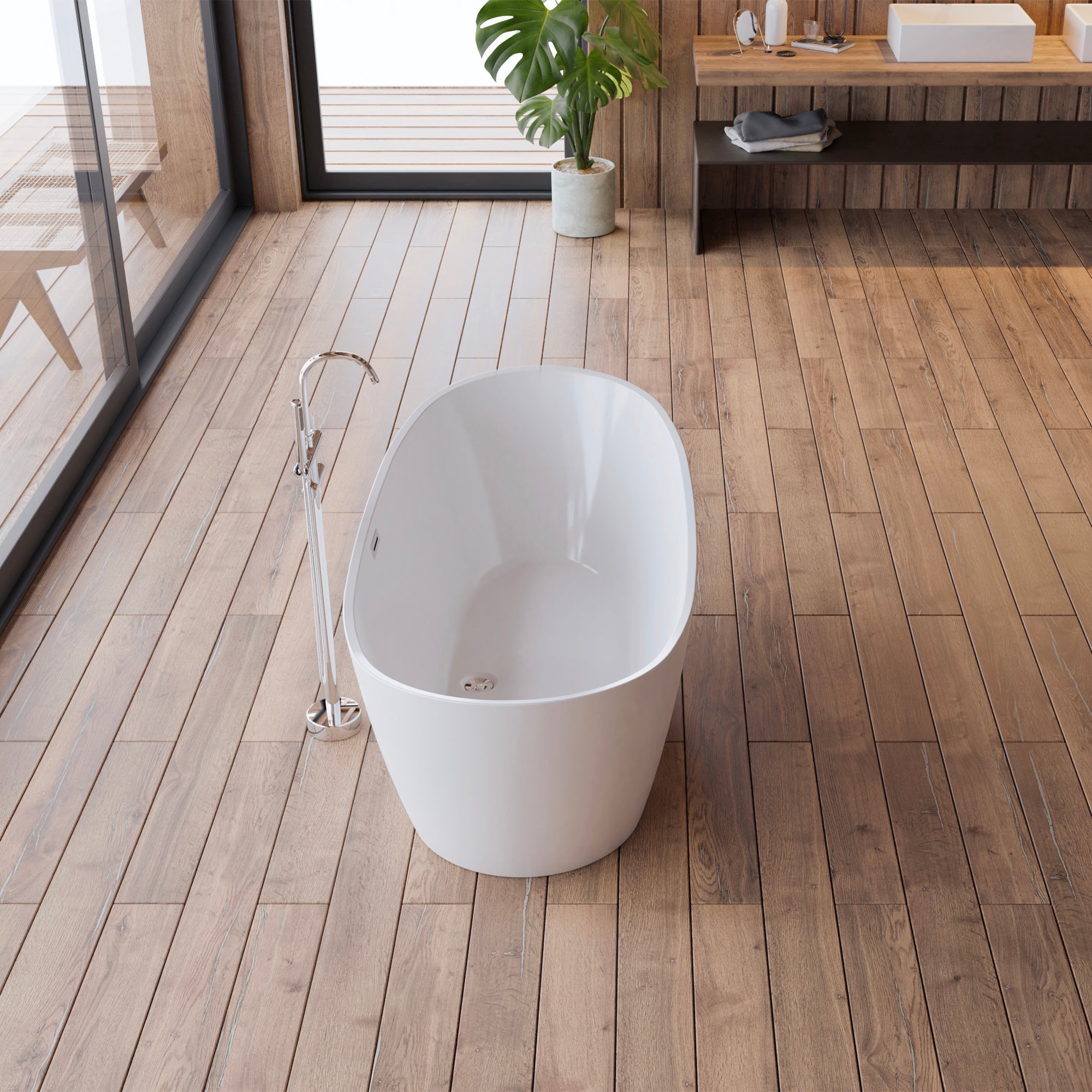 Baignoire Ilot Venecia 170 blanche 170 x80 x57 cm, by SPALINA - 8