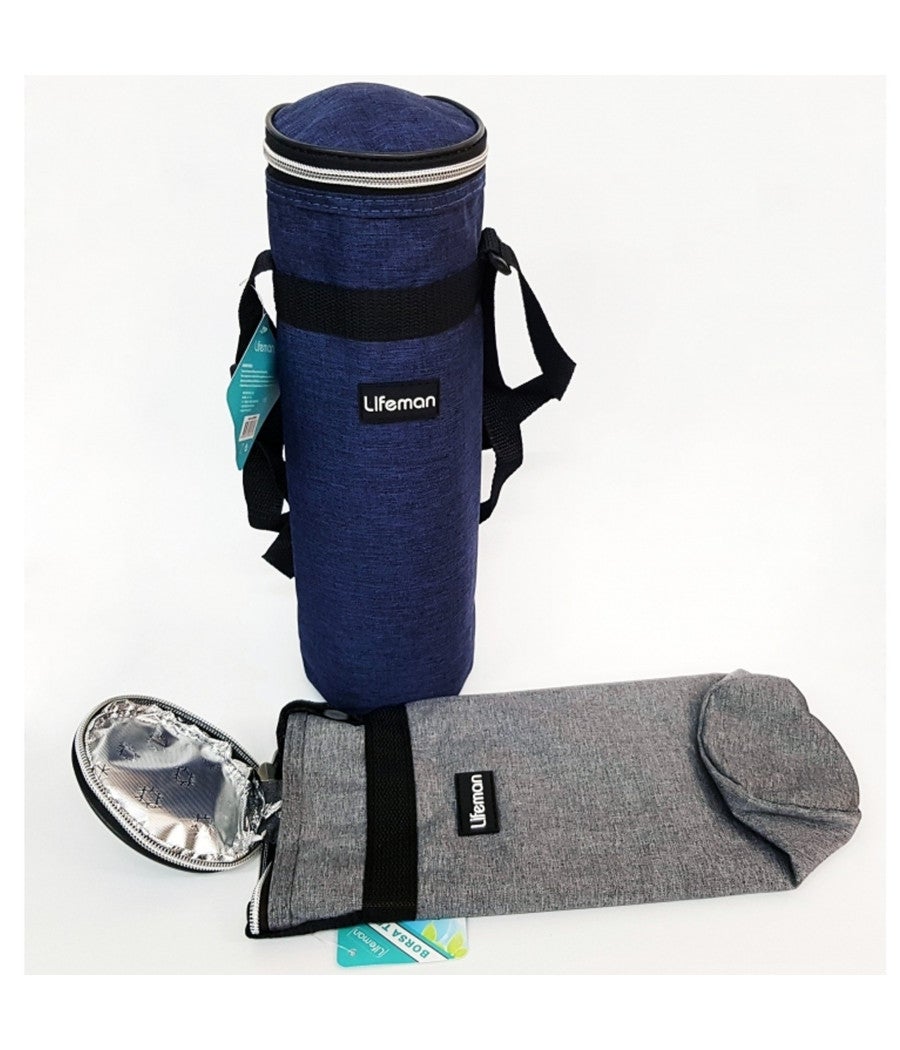 Borsa per acqua da viaggio pieghevole trasparente da 5 litri con