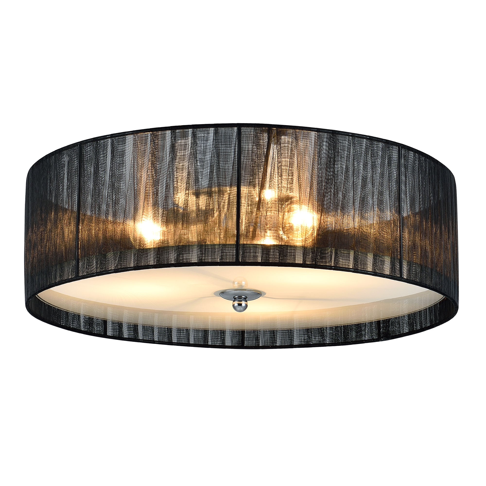 Plafonnier LED Hofstein Noir/blanc Avec Variateur